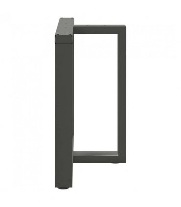 vidaXL Dining Table Legs T-Shaped 2 pcs Anthracite 80x35x(72-73) cm Steel — Size: 80 x 35 x (72-73) cm