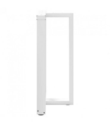 vidaXL Bar Table Legs T-Shaped 2 pcs White 60x35x(90-91) cm Steel — Size: 60 x 35 x (90-91) cm