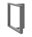 vidaXL Dining Table Legs T-Shaped 2 pcs Black 70x35x(72-73) cm Steel — Size: 70 x 35 x (72-73) cm