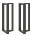 vidaXL Bar Table Legs T-Shaped 2 pcs Anthracite 40x35x(100-101) cm Steel — Size: 40 x 35 x (100-101) cm