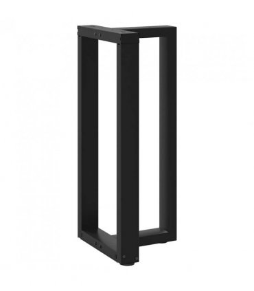 vidaXL Bar Table Legs T-Shaped 2 pcs Black 40x35x(90-91) cm Steel — Size: 40 x 35 x (90-91) cm