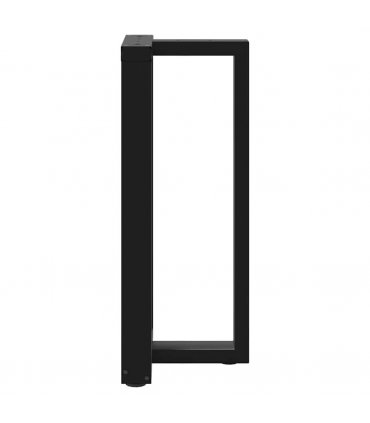 vidaXL Bar Table Legs T-Shaped 2 pcs Black 40x35x(90-91) cm Steel — Size: 40 x 35 x (90-91) cm