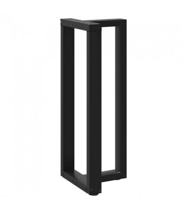 vidaXL Bar Table Legs T-Shaped 2 pcs Black 40x35x(100-101) cm Steel — Size: 40 x 35 x (100-101) cm