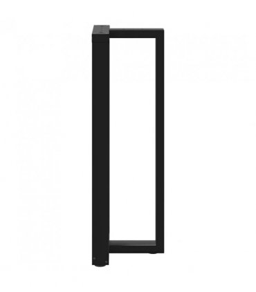 vidaXL Bar Table Legs T-Shaped 2 pcs Black 50x35x(110-111) cm Steel — Size: 50 x 35 x (110-111) cm