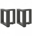 vidaXL Coffee Table Legs T-Shaped 2 pcs Anthracite 30x25x(30-31) cm Steel — Size: 30 x 25 x (30-31) cm