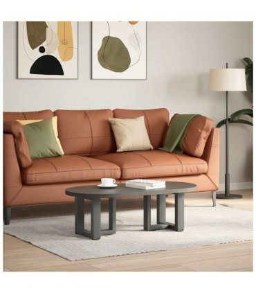 vidaXL Coffee Table Legs T-Shaped 2 pcs Anthracite 30x25x(30-31) cm Steel — Size: 30 x 25 x (30-31) cm