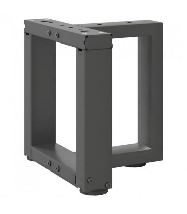 vidaXL Coffee Table Legs T-Shaped 2 pcs Anthracite 30x25x(30-31) cm Steel — Size: 30 x 25 x (30-31) cm