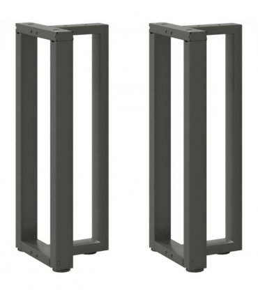 vidaXL Console Table Legs T-Shaped 2 pcs Anthracite 38x25x(72-73) cm Steel — Size: 38 x 25 x (72-73) cm