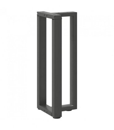 vidaXL Console Table Legs T-Shaped 2 pcs Anthracite 38x25x(72-73) cm Steel — Size: 38 x 25 x (72-73) cm