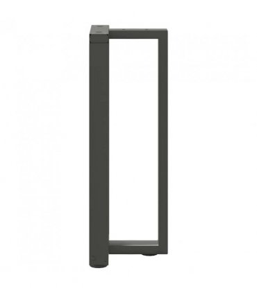 vidaXL Console Table Legs T-Shaped 2 pcs Anthracite 38x25x(72-73) cm Steel — Size: 38 x 25 x (72-73) cm