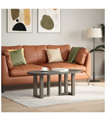 vidaXL Coffee Table Legs T-Shaped 2 pcs Black 28x25x(42-43) cm Steel — Colour: natural, Size: 28 x 25 x (42-43) cm