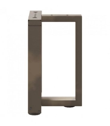 vidaXL Coffee Table Legs T-Shaped 2 pcs Black 28x25x(42-43) cm Steel — Colour: natural, Size: 28 x 25 x (42-43) cm