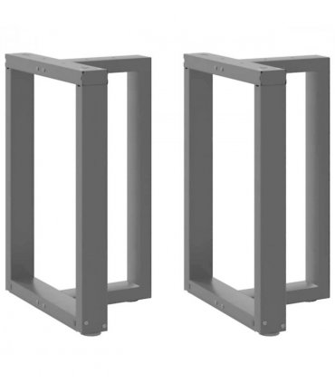 vidaXL Dining Table Legs T-Shaped 2 pcs Black 60x35x(72-73) cm Steel — Size: 60 x 35 x (72-73) cm