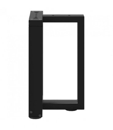 vidaXL Coffee Table Legs T-Shaped 2 pcs Black 28x25x(42-43) cm Steel — Size: 28 x 25 x (42-43) cm