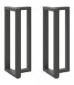 vidaXL Bar Table Legs T-Shaped 2 pcs Anthracite 50x35x(100-101) cm Steel — Size: 50 x 35 x (100-101) cm