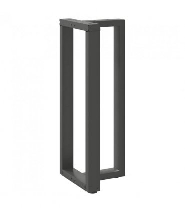 vidaXL Bar Table Legs T-Shaped 2 pcs Anthracite 50x35x(100-101) cm Steel — Size: 50 x 35 x (100-101) cm