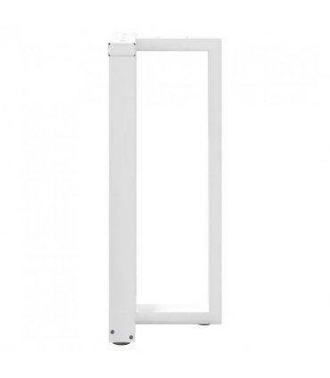 vidaXL Bar Table Legs T-Shaped 2 pcs White 50x35x(90-91) cm Steel — Size: 50 x 35 x (90-91) cm