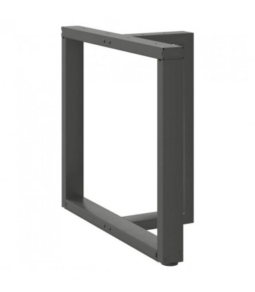 vidaXL Dining Table Legs T-Shaped 2 pcs Anthracite 70x35x(72-73) cm Steel — Size: 70 x 35 x (72-73) cm