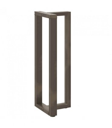 vidaXL Bar Table Legs T-Shaped 2 pcs Black 50x35x(110-111) cm Steel — Colour: natural, Size: 50 x 35 x (110-111) cm