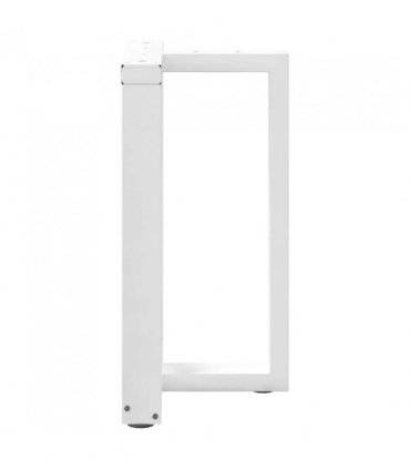 vidaXL Dining Table Legs T-Shaped 2 pcs White 50x35x(72-73) cm Steel — Size: 50 x 35 x (72-73) cm