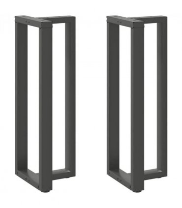 vidaXL Bar Table Legs T-Shaped 2 pcs Anthracite 40x35x(110-111) cm Steel — Size: 40 x 35 x (110-111) cm