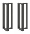 vidaXL Bar Table Legs T-Shaped 2 pcs Anthracite 40x35x(110-111) cm Steel — Size: 40 x 35 x (110-111) cm