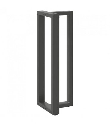 vidaXL Bar Table Legs T-Shaped 2 pcs Anthracite 40x35x(110-111) cm Steel — Size: 40 x 35 x (110-111) cm