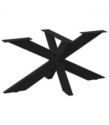 vidaXL Coffee Table Leg Spider Shape Black 98x58x(42-43) cm Steel — Size: 98 x 58 x (42-43) cm