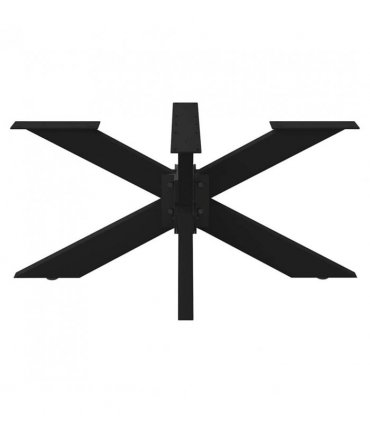 vidaXL Coffee Table Leg Spider Shape Black 98x58x(42-43) cm Steel — Size: 98 x 58 x (42-43) cm