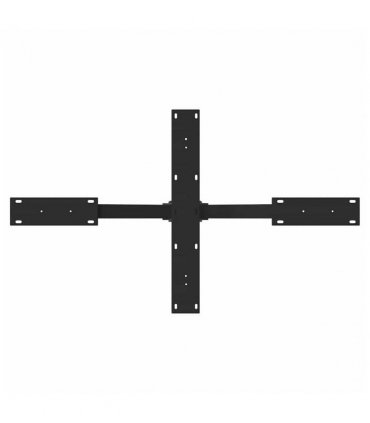 vidaXL Coffee Table Leg Spider Shape Black 98x58x(42-43) cm Steel — Size: 98 x 58 x (42-43) cm