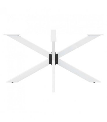 vidaXL Dining Table Leg Spider Shape White 150x78x(72-73) cm Steel — Size: 150 x 78 x (72-73) cm