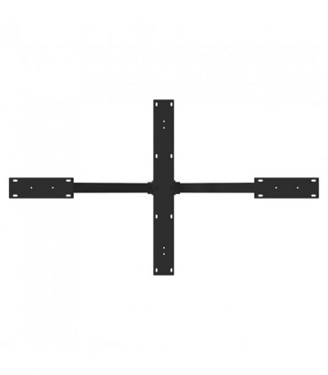 vidaXL Dining Table Leg Spider Shape Black 120x68x(72-73) cm Steel — Size: 120 x 68 x (72-73) cm