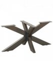 vidaXL Coffee Table Leg Spider Shape Black 98x58x(42-43) cm Steel — Colour: natural, Size: 98 x 58 x (42-43) cm