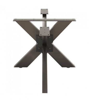 vidaXL Coffee Table Leg Spider Shape Black 98x58x(42-43) cm Steel — Colour: natural, Size: 98 x 58 x (42-43) cm