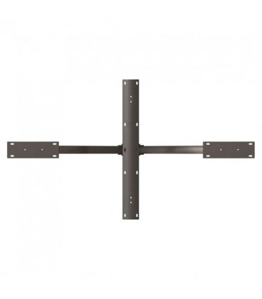 vidaXL Dining Table Leg Spider Shape Black 120x68x(72-73) cm Steel — Colour: natural, Size: 120 x 68 x (72-73) cm