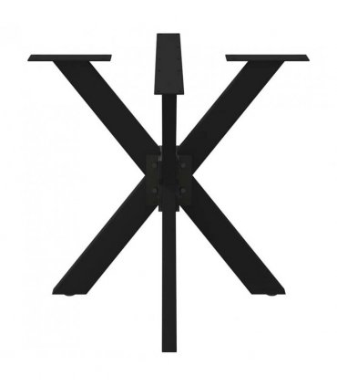 vidaXL Dining Table Leg Spider Shape Black 85x85x(72-73) cm Steel — Size: 85 x 85 x (72-73) cm