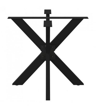 vidaXL Dining Table Leg Spider Shape Black 85x85x(72-73) cm Steel — Size: 85 x 85 x (72-73) cm