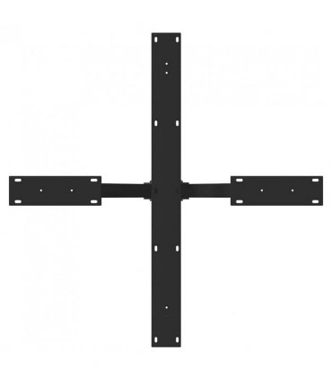 vidaXL Dining Table Leg Spider Shape Black 85x85x(72-73) cm Steel — Size: 85 x 85 x (72-73) cm