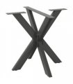 vidaXL Dining Table Leg Spider Shape Anthracite 85x85x(72-73) cm Steel — Size: 85 x 85 x (72-73) cm