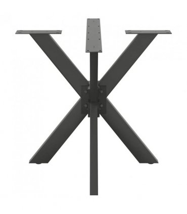 vidaXL Dining Table Leg Spider Shape Anthracite 85x85x(72-73) cm Steel — Size: 85 x 85 x (72-73) cm