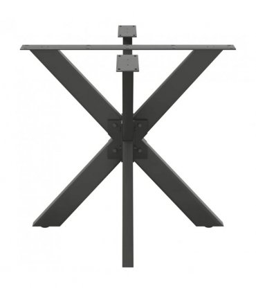 vidaXL Dining Table Leg Spider Shape Anthracite 85x85x(72-73) cm Steel — Size: 85 x 85 x (72-73) cm