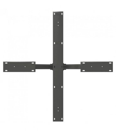 vidaXL Dining Table Leg Spider Shape Anthracite 85x85x(72-73) cm Steel — Size: 85 x 85 x (72-73) cm