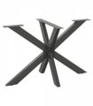 vidaXL Dining Table Leg Spider Shape Anthracite 120x68x(72-73) cm Steel — Size: 120 x 68 x (72-73) cm