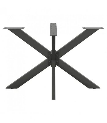 vidaXL Dining Table Leg Spider Shape Anthracite 120x68x(72-73) cm Steel — Size: 120 x 68 x (72-73) cm