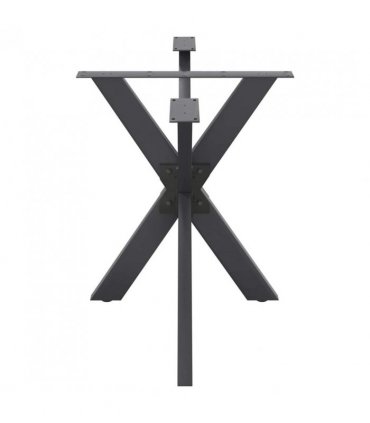 vidaXL Dining Table Leg Spider Shape Anthracite 120x68x(72-73) cm Steel — Size: 120 x 68 x (72-73) cm