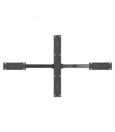 vidaXL Dining Table Leg Spider Shape Anthracite 120x68x(72-73) cm Steel — Size: 120 x 68 x (72-73) cm