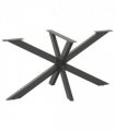 vidaXL Dining Table Leg Spider Shape Anthracite 150x78x(72-73) cm Steel — Size: 150 x 78 x (72-73) cm