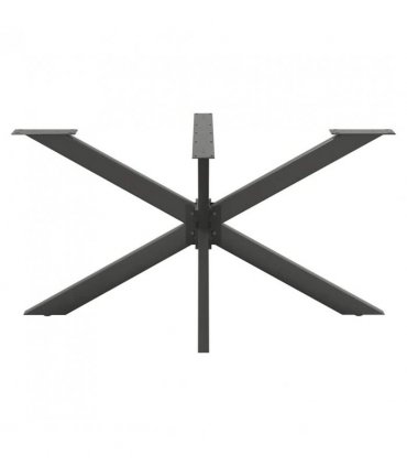 vidaXL Dining Table Leg Spider Shape Anthracite 150x78x(72-73) cm Steel — Size: 150 x 78 x (72-73) cm