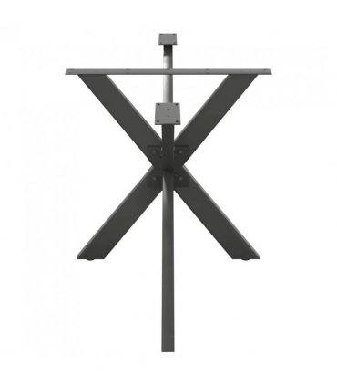 vidaXL Dining Table Leg Spider Shape Anthracite 150x78x(72-73) cm Steel — Size: 150 x 78 x (72-73) cm