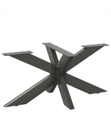 vidaXL Coffee Table Leg Spider Shape Anthracite 98x58x(42-43) cm Steel — Size: 98 x 58 x (42-43) cm